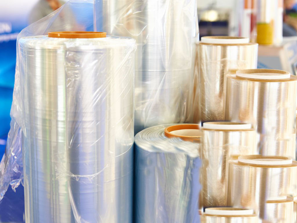Rolls of polyethylene plastic film
